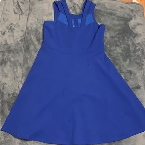 blue dress